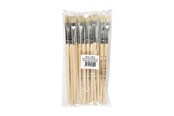 Harrastustarvikkeet - Creativ Company Wooden brushes - Nr. 12 Short Kahva 12pcs. - 10612