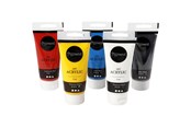 Harrastustarvikkeet - Creativ Company Pigmentti taideakryylimaali perusvärit 5x75ml - 35135