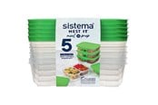 Keittiötarvikkeet - Sistema Aterioiden valmistus 5Pack870 ml - 59165