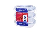 Keittiötarvikkeet - Sistema Rectangle Klip It Plus 3Pack 180ml - 881523