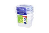 Keittiötarvikkeet - Sistema Rectangle Klip It Plus 3Pack 400ml - 881543