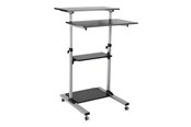 Seinäkiinnitys, AV-kiinnikkeet & AV-kalusteet - LogiLink Sit-stand workstation height adjustable mobile 60 kg max. - Max 60 kg - recommended for - BP0070