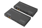 Toistimet & Lähettimet - DIGITUS DS-55512 - lähettäjä ja vastaanotin - video / ääni / infrapuna / USB-jatkojohto - HDMI HDBaseT - DS-55512