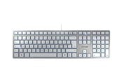 Näppäimistöt - Cherry KC 6000 SLIM - Näppäimistö - Pohjoismainen - Hopea - JK-1600PN-1