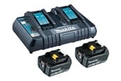 Akut ja laturit - Makita 199482-2 18V 5 Ah Teho Source Kit - 199482-2