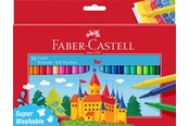 Kirjoitus- ja piirustustarvikkeet - Faber-Castell Huopakärkikynälinna 50 kappaleen pahvilaatikossa - 554204