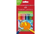 Kirjoitus- ja piirustustarvikkeet - Faber-Castell Jumbo Triangular Väri pencils wallet of 24 - 116524