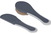 Vauvatarvikkeet - BabyDan Brush & Comb Griffin Harmaa - 500243