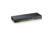 Kytkimet - ZyXEL GS1900-8HP 8-portin GbE Smart Managed -kytkin PoE+ (70W) - GS1900-8HP-EU0103F