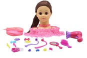 Luovat leikit - Happy Friend HF Hairstyling Head Ruskea Hair - 504405