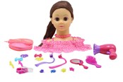 Luovat leikit - Happy Friend HF Hairstyling Head Ruskea Hair - 504405