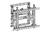 Seinäkiinnitys, AV-kiinnikkeet & AV-kalusteet - Neomounts WL95-900BL16 - mounting kit - for LCD-näyttö - Max 70 kg - recommended for 75" - WL95-900BL16