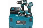 Ruuvi- ja Porakoneet - Makita DLX2189TJ 18V Li-Ion -akkukäyttöinen ruuvinväännin / porakone - DLX2189TJ