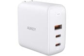 Puhelin - Adapterit & Laturit - Aukey Omnia Mix3 90W 3-Port PD Charger PA-B6S - White - PA-B6S White