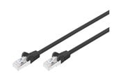 Verkkokaapelit - DIGITUS patch cable - 10 m - black - Musta - 10m - DB-160144-100-S