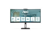 Näyttö - 34" AOC Value-line CU34V5CW/BK - V5 Sarja - LED monitor - curved - 34" - CU34V5CW/BK