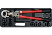 Työkalut - Yato YT-21735 HYDRAULINEN KÄSIPURISTIN PEX-AL-PEX LIITINTEN PURISTAMISEEN 8 OSAN SARJALLA - YT-21735