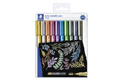 Kirjoitus- ja piirustustarvikkeet - Staedtler Marker metallic pen 10 pcs in A set - 8323 TB10
