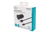 Puhelin - Adapterit & Laturit - Deltaco USB-CAR130 car Teho adapter - USB - 12 Watt - USB-CAR130