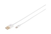 USB kaapelit - DIGITUS Lightning cable - Lightning / USB - 1 m - DB-600106-010-W