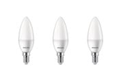 Lamput - Philips LED-lamppu Kerte 4,9 W/827 (40 W) kolmen kappaleen pakkaus E14 - 929003541193