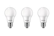 Lamput - Philips LED-lamppu 8W/827 (60W) himmeä 3-pack. E27 - 929002306207