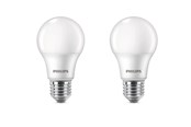 Lamput - Philips LED-lamppu 8W/827 (60W) himmeä 2-packattu lamppu E27 - 929002306282