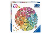 Palapelit - Ravensburger Värien ympyräpulmat - Kukat 500 kpl. - 171675