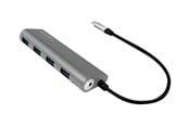USB hub - LogiLink USB-C 3.1 -keskittimen 4 porttia USB hub - 4 porttia - USB 3.2 - Harmaa - UA0309
