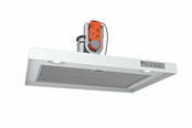 Liesituulettimet - THERMEX Airslim, 600 mm, Central ventilation, White - 530.23.1001.2
