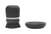 Siivous - brabantia - soap dispensing dish brush - polyester - dark Harmaa - 30 26 26