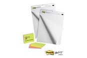Vihkot, Lomakkeet & Muistikirjat - 3M Post-it Super Sticky - telinepohjainen muistilappupalikka - 635 x 762 mm - 30 arkkia (2 pakettia) - 7000080909