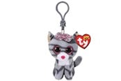 Nuket, pehmolelut ja oheistarvikkeet - Ty Beanie Boo Clips - Kiki Harmaa Striped Cat 7cm - 2005116