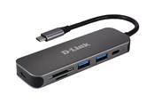 USB hub - D-Link DUB-2325 - keskusyksikkö - kortinlukijalla - 5 porttia USB hub - 5 porttia - Harmaa - DUB-2325/E