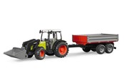 Leluautot - Bruder Claas Nectis 267 F etukuormaajalla ja kippivaunulla. - BR2112
