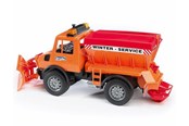 Leluautot - Bruder MB Unimog winter service with snow plough - BR2572