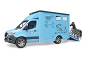 Leluautot - Bruder Mercedes-Benz Sprinter -eläinkuljetusauto ja 1 hevonen - 02674