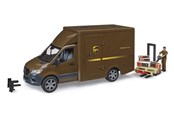 Leluautot - Bruder MB Sprinter UPS kuljettajalla ja tarvikkeilla - BR2678