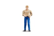 Leluautot - Bruder Man light skin Sininen jeans - BR60006