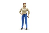 Leluautot - Bruder Woman light skin Sininen jeans - BR60408