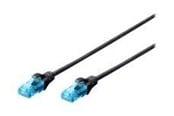 Verkkokaapelit - DIGITUS Professional patch cable - 1 m - black - Musta - 1m - DK-1512-010/BL