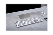 Näppäimistöt - Cherry KW 9100 SLIM - Näppäimistö - Pohjoismainen - Valkoinen - JK-9110PN-1