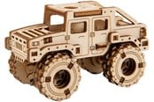 Pienoismallit - Mobimods WoodenCity Monster Truck Hummer - 5903641494311