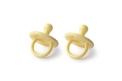 Vauvatarvikkeet - Filibabba Silicone pacifier 2-pack - Pale banana - FI-01673