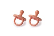 Vauvatarvikkeet - Filibabba Silicone pacifier 2-pack - Coral - FI-01667