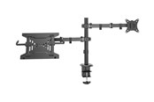 Seinäkiinnitys, AV-kiinnikkeet & AV-kalusteet - DIGITUS - mounting kit - for monitor / notebook - Universal - matte Musta - Max - recommended for Up to 32" (monitor) / up to 15.6" (notebook) - DA-90436