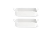 Keittiötarvikkeet - Pillivuyt Toulouse Dish 31 x 18 x 6.5 cm 2.2 liters 2 pcs. Valkoinen - 24228
