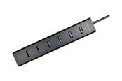 USB hub - AXAGON HUE-SA7BP - keskusyksikkö - 7 porttia USB hub - 7 porttia - USB 3.2 - Musta - HUE-SA7BP