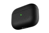 Kuulokkeet - KeyBudz Artisan Sarja Leather Case - Handcrafted Leather Case for your Airpods Pro - APP_S3_BLK
