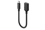 USB kaapelit - ALOGIC Elements PRO 10cm USB-C - USB-A -sovitin - ELPCAA-BK